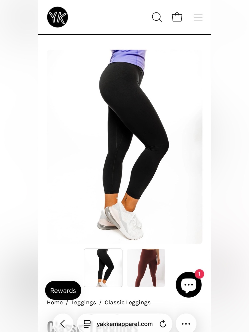 Yakkem Apparel Women’s Black Classic Leggings